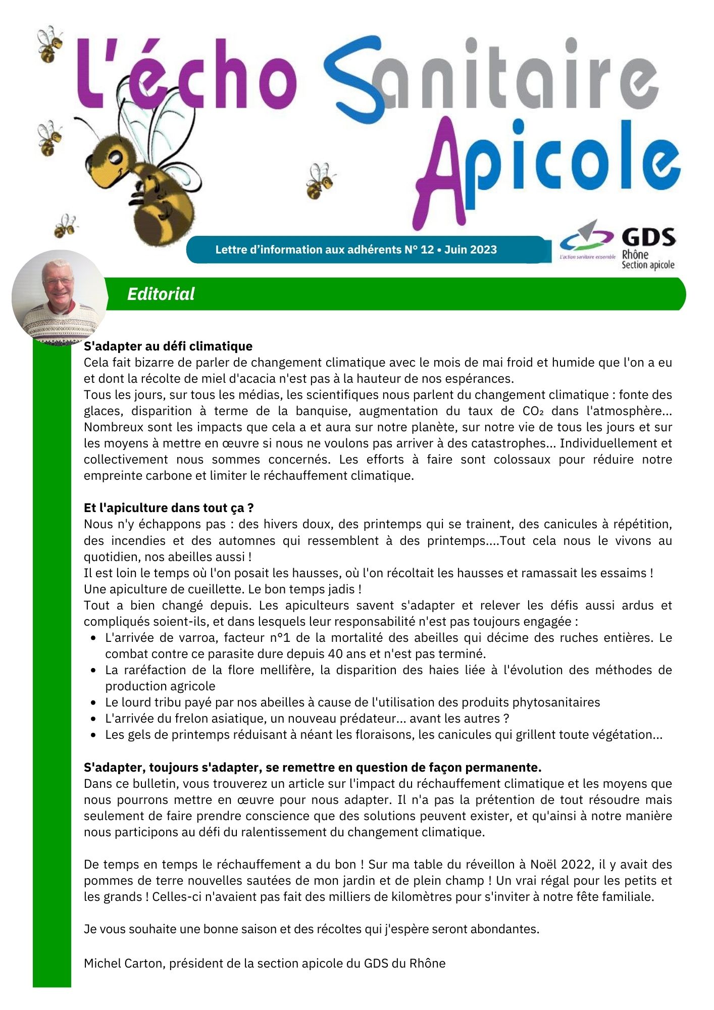 1ere page ECHO SANAITAIRE API 23